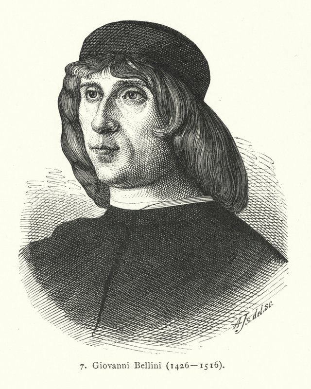 Giovanni Bellini, italiensk renässansmålare (gravyr) av German School