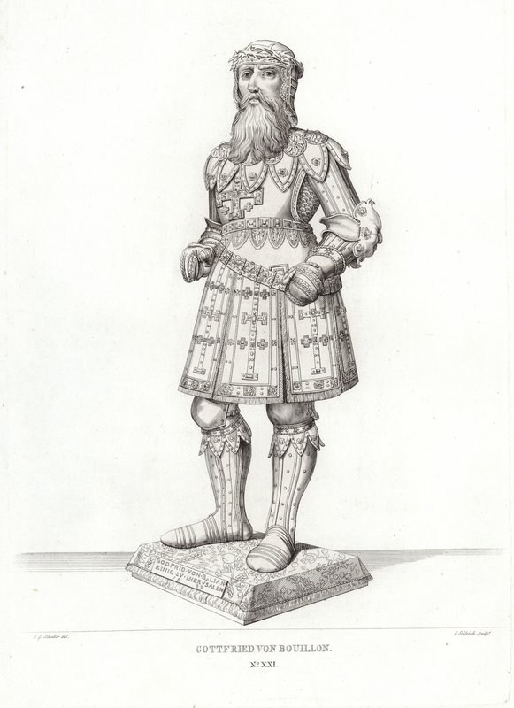 Godfrey av Bouillon av German School