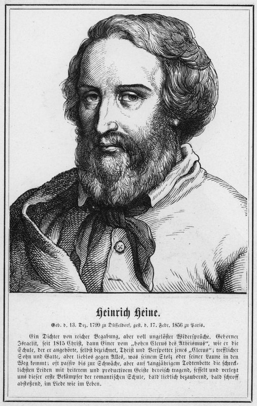 Heinrich Heine (gravyr) av German School