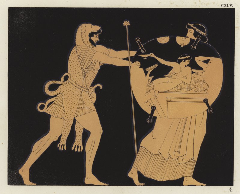 Hercules och Athena av German School