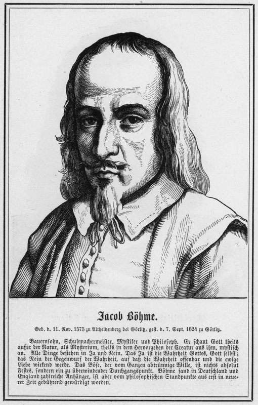 Jacob Bohme (gravyr) av German School