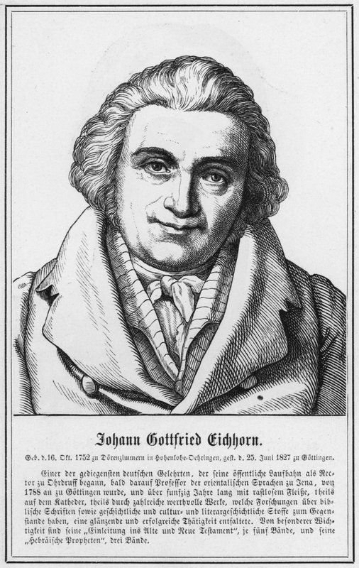 Johann Gottfried Eichhorn (gravyr) av German School