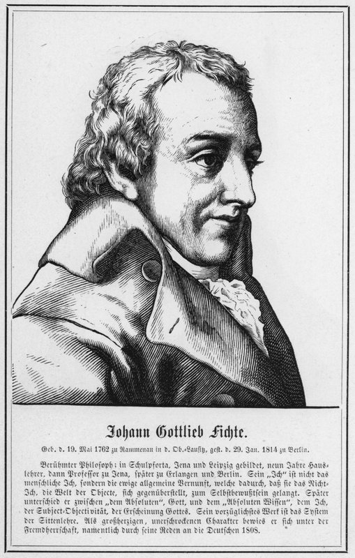 Johann Gottlieb Fichte (gravyr) av German School