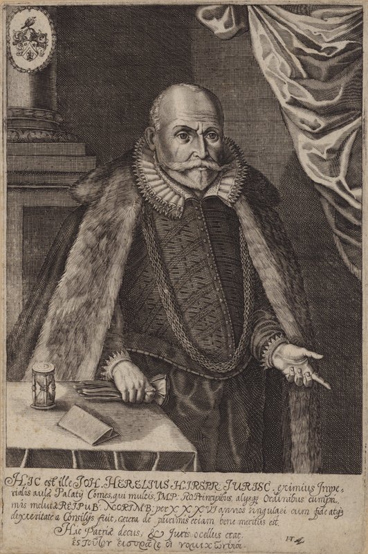 Johann Herel, tysk jurist (gravyr) av German School