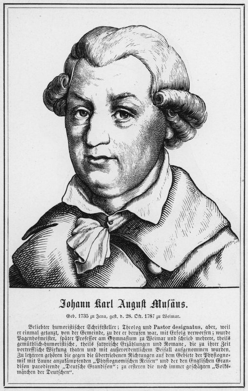 Johann Karl August Musaus (gravyr) av German School