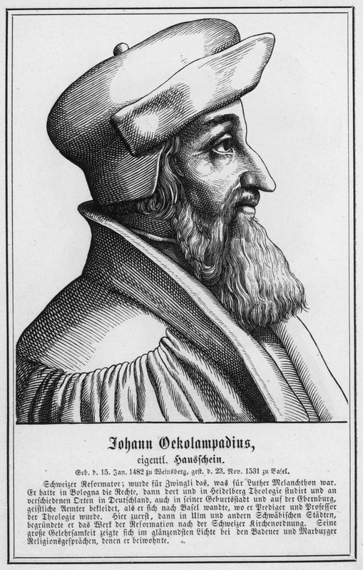 Johann Oekolampadius (gravyr) av German School