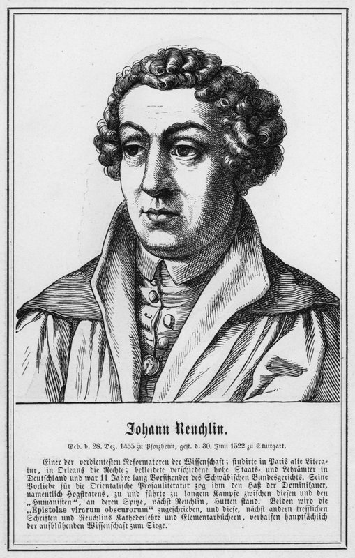 Johann Reuchlin (gravyr) av German School