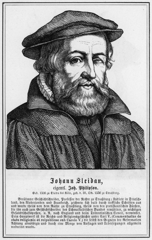 Johann Sleidan (gravyr) av German School