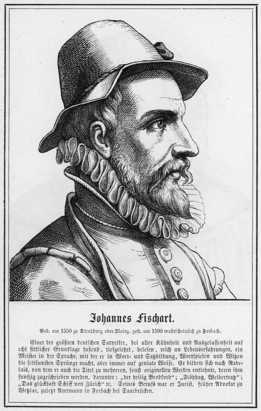 Johannes Fischart (gravyr) av German School