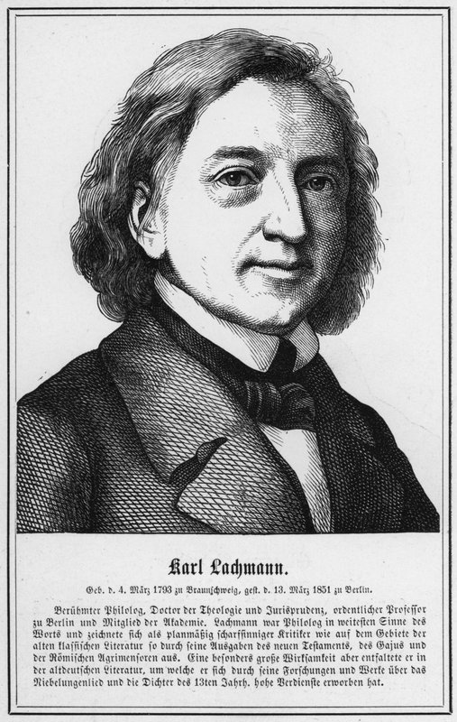 Karl Lachmann (gravyr) av German School