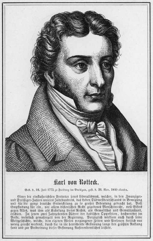Karl von Rotteck (gravyr) av German School