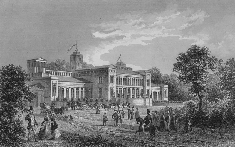 Kroll Opera House, Berlin (stålgravyr) av German School