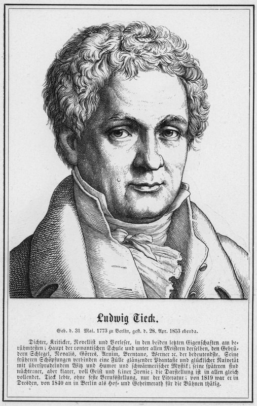Ludwig Tieck (gravyr) av German School