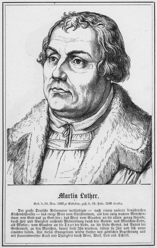 Martin Luther (gravyr) av German School