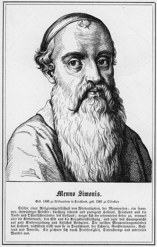 Menno Simonis (gravyr) av German School