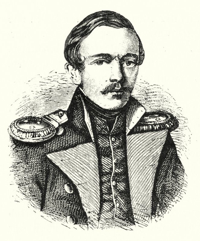 Mikhail Lermontov, rysk poet, författare och målare av German School
