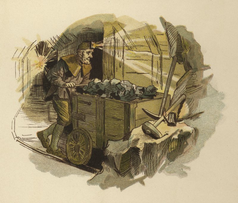 Miner (färg litho) av German School