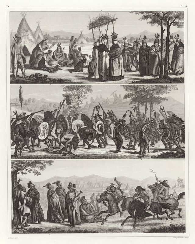 Indianer (gravyr) av German School