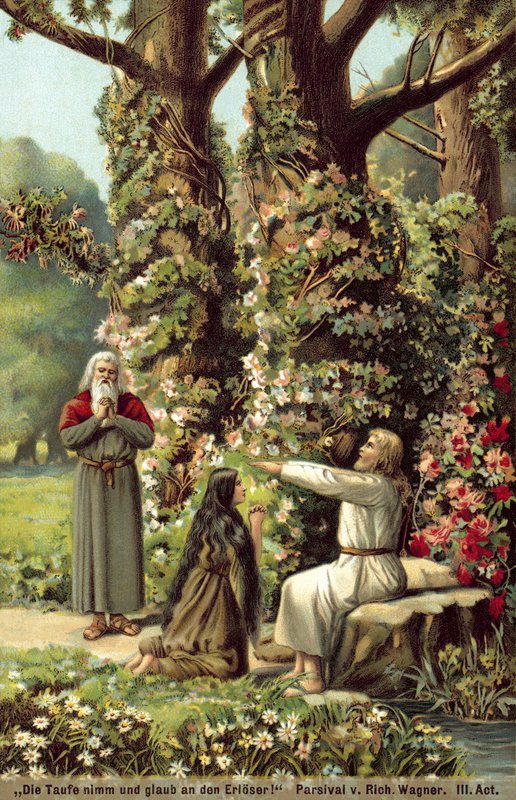 Parsifal av Richard Wagner, akt III av German School