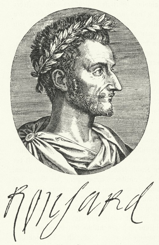 Pierre de Ronsard, fransk poet (gravyr) av German School