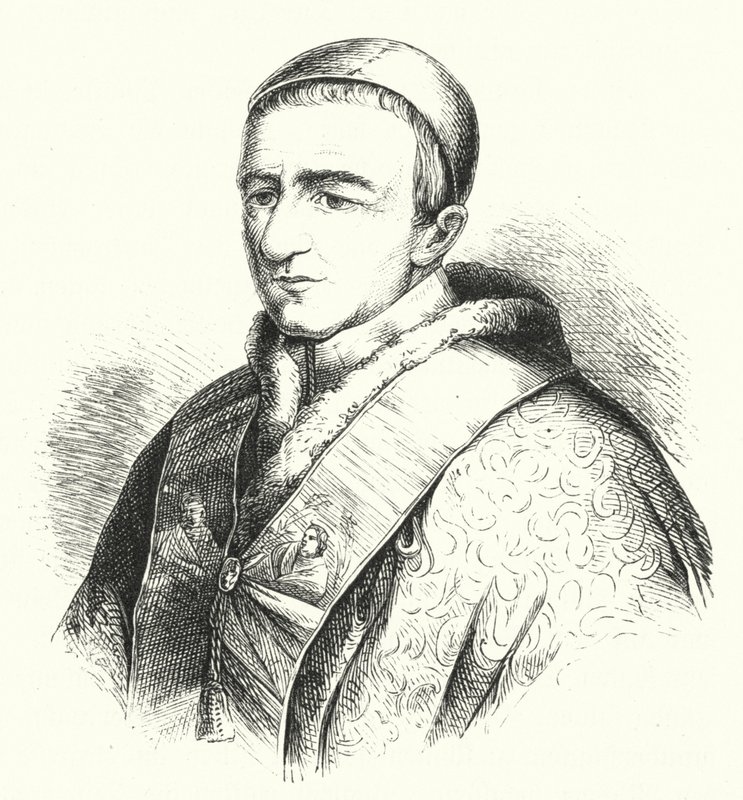 Påve Gregorius XVI (gravyr) av German School