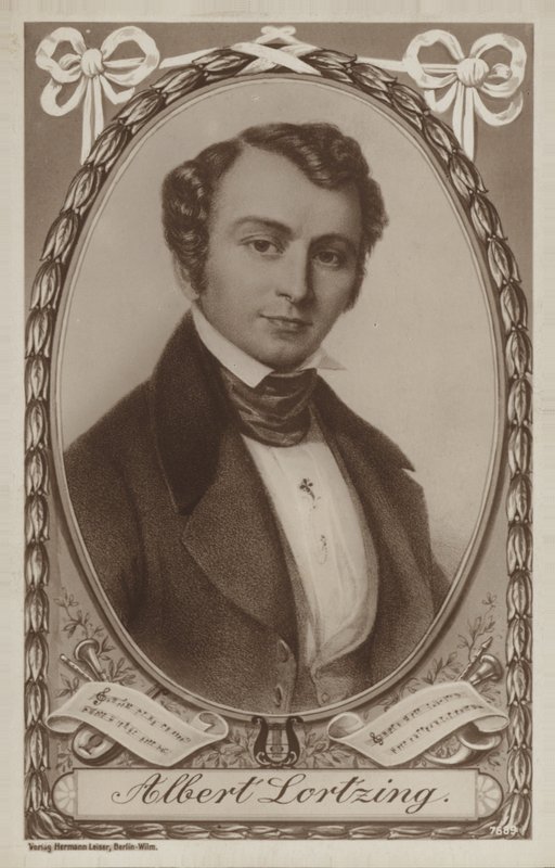 Porträtt av Albert Lortzing av German School
