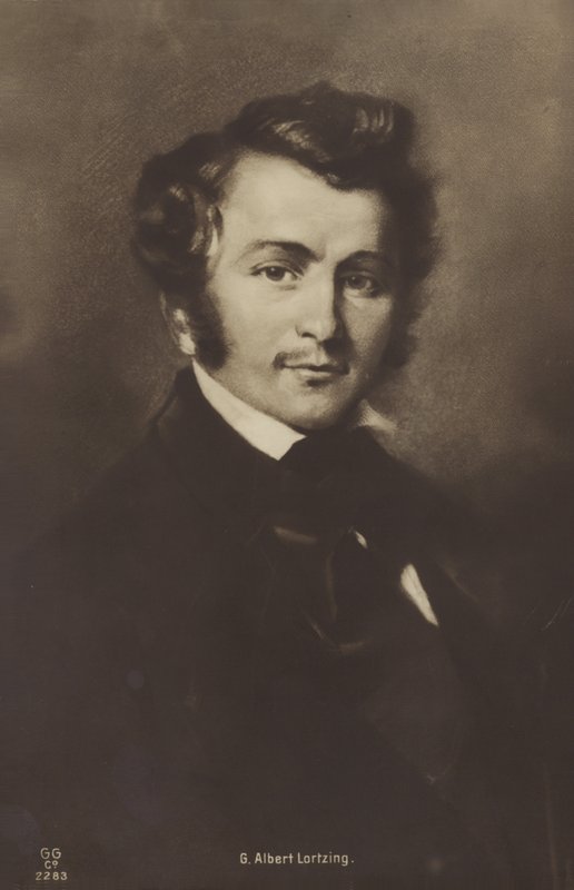 Porträtt av Albert Lortzing av German School