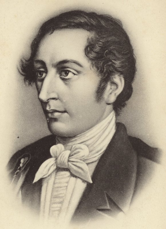 Porträtt av Carl Maria von Weber av German School