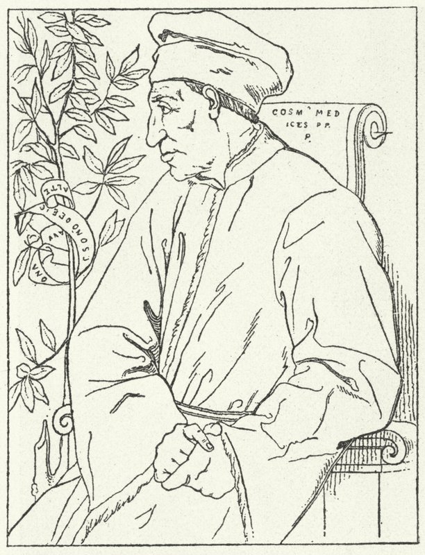 Porträtt av Cosimo de