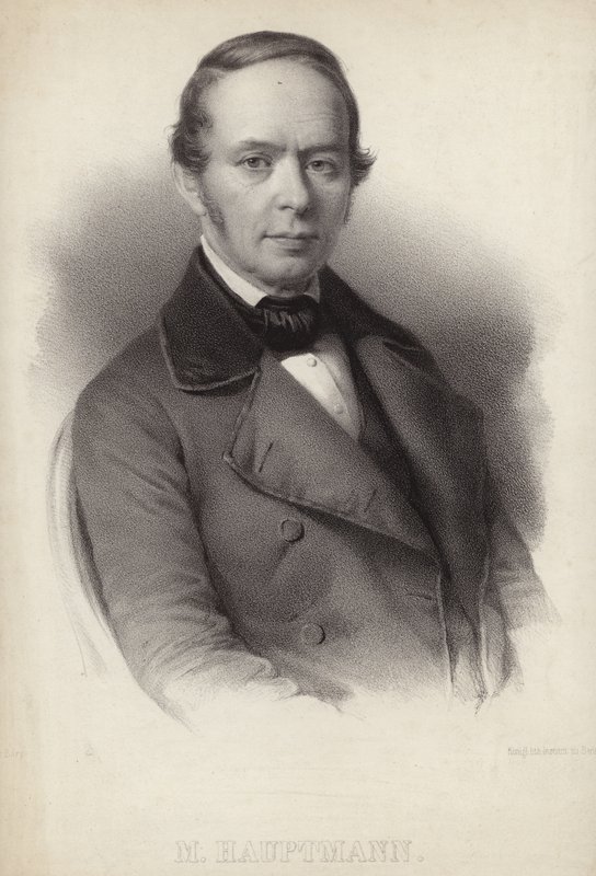 Porträtt av Moritz Hauptmann av German School