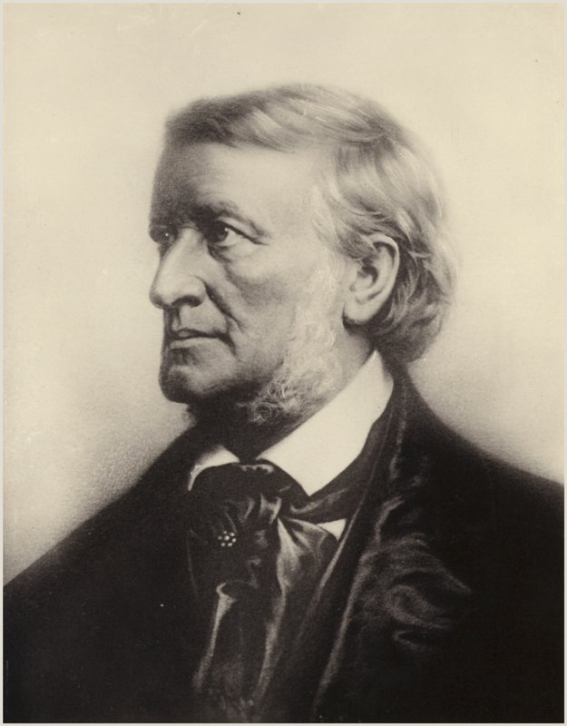 Porträtt av Richard Wagner av German School