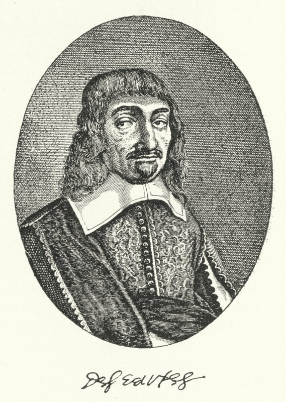 Rene Descartes, fransk filosof (gravyr) av German School