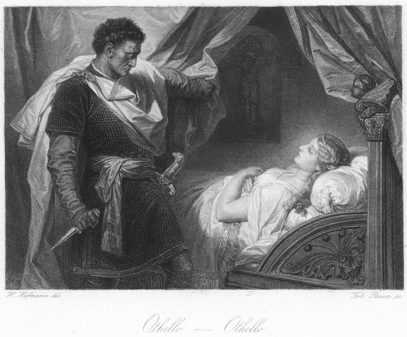 Scen från Othello av German School