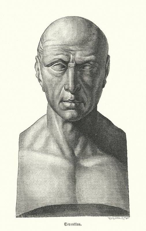 Terence, romersk dramatiker (gravyr) av German School