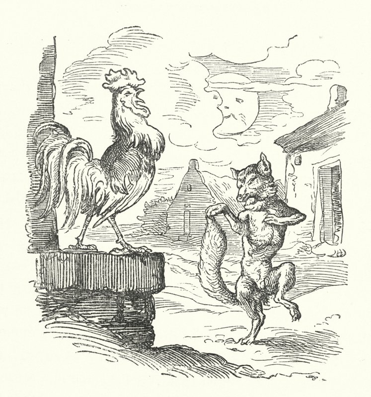 The Cock And The Fox (gravyr) av German School