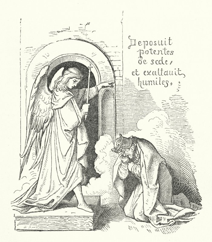 The Haughty King (gravyr) av German School