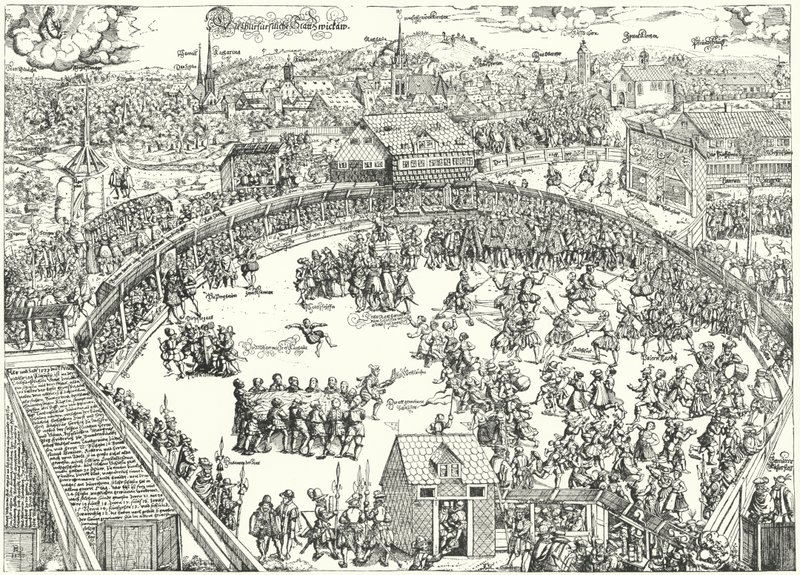 Turnering i Zwickau, augusti 1573 av German School