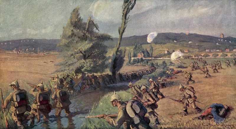 Västra slagfältet av German School