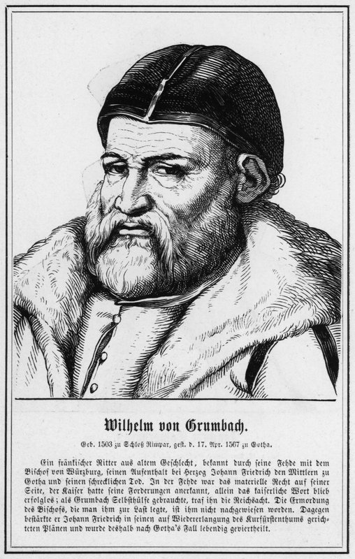 Wilhelm von Grumbach (gravyr) av German School