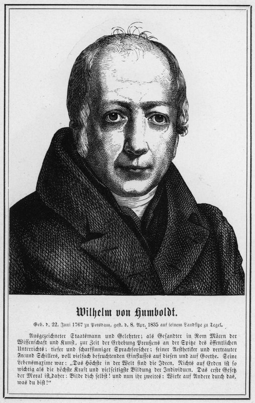 Wilhelm von Humboldt (gravyr) av German School