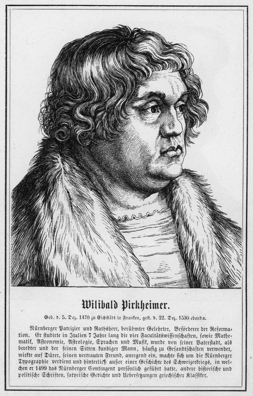 Willibald Pirckheimer (gravyr) av German School