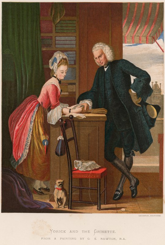 Yorick och Grisette av Gilbert Stuart Newton