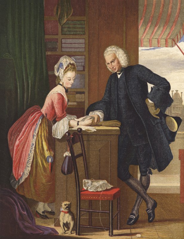 Yorick och Grisette av Gilbert Stuart Newton