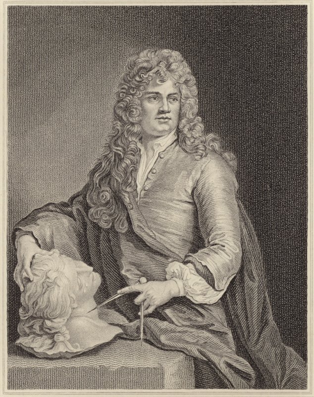 Grinande Gibbons av Godfrey Kneller