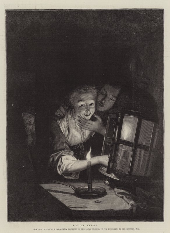 Stulna kyssar av Godfried Schalcken