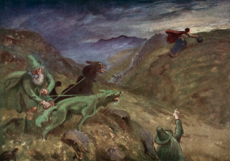Illustration för Sagan om kitteln av Gordon Frederick after Browne