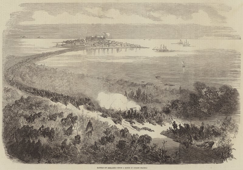 Slaget vid Melazzo av Gustave Dore
