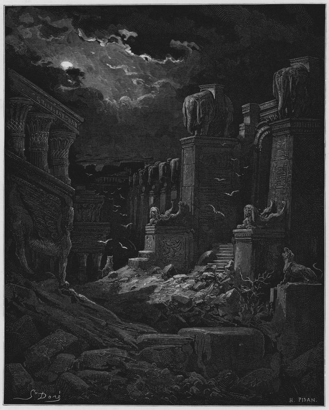Gustave Dore Bibeln: Babylon fallit av Gustave Dore