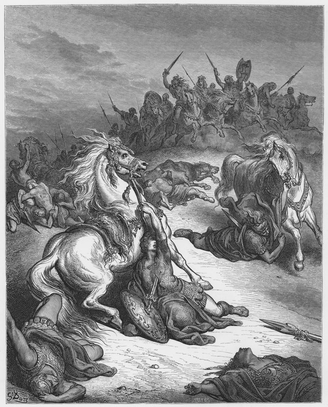 Gustave Dore Bibeln: Sauls död av Gustave Dore