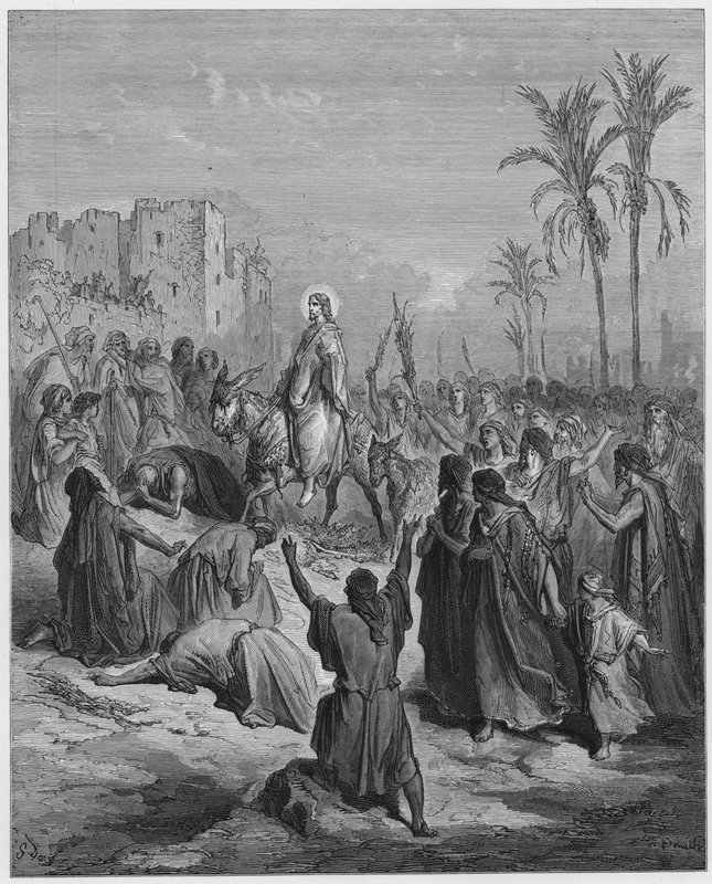 Gustave Dore Bibeln: Jesu inträde i Jerusalem av Gustave Dore